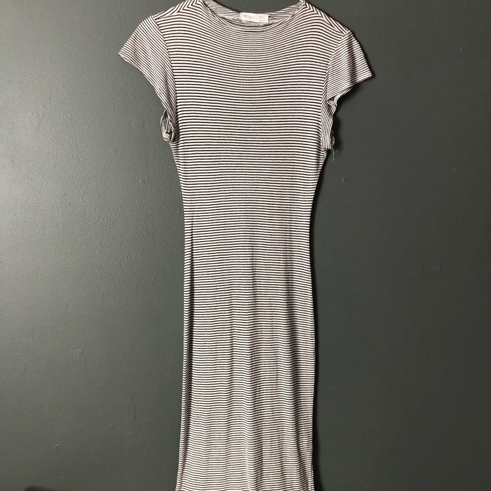 Stella Luce Black Stripped Dress